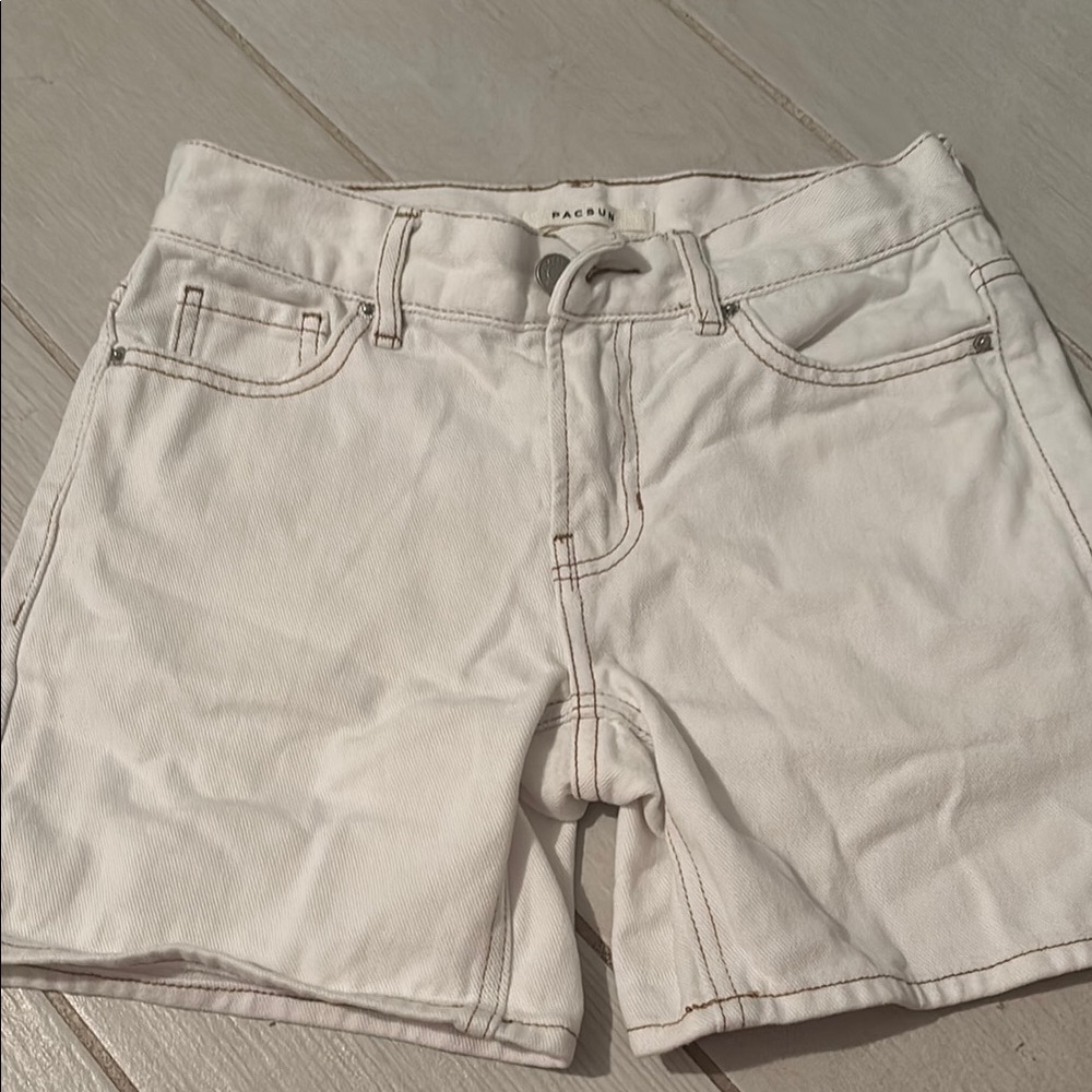 PacSun Women's White Denim Shorts
